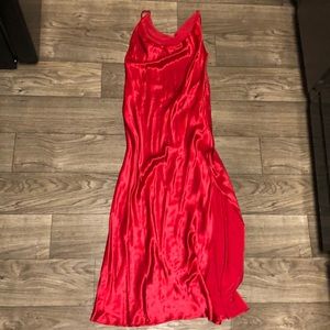 Vintage glamorous silk vampire gown